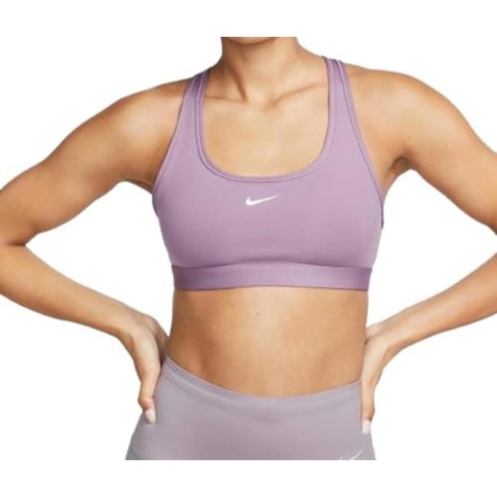 Nike Women's Swoosh Light Support Non-Padded Sports Bra X-Large Violet Dust
